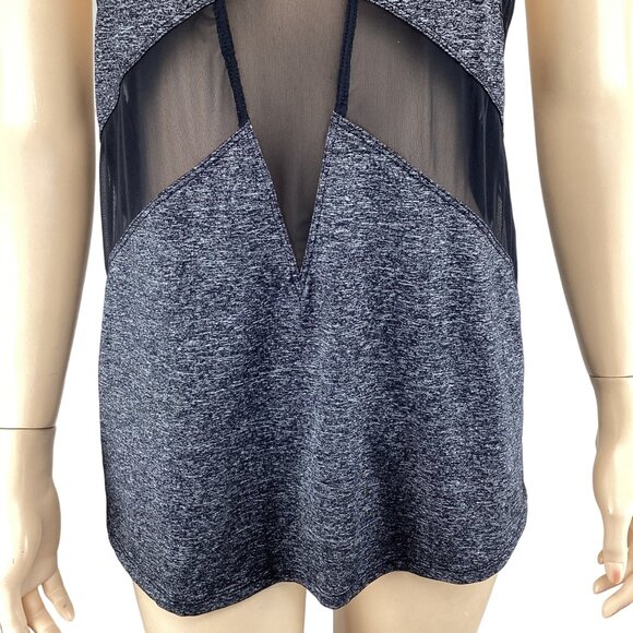 Lululemon Tank Top Size 8 If You’re Lucky Athletic Sheer Mesh Panel Razorback‎ - Picture 6 of 7